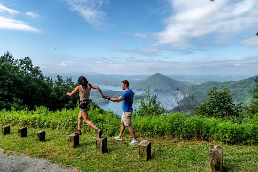 Hiking trail in the Cherokee National Forest region
