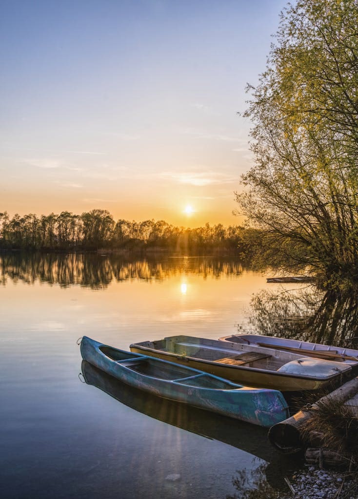 Kayaking on calm water near Lake Hiwassee