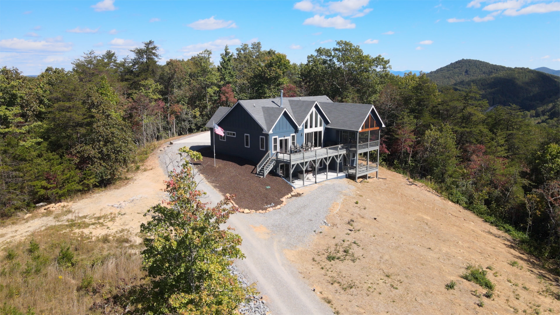 Completed mountain home at Eagle's Nest Retreat